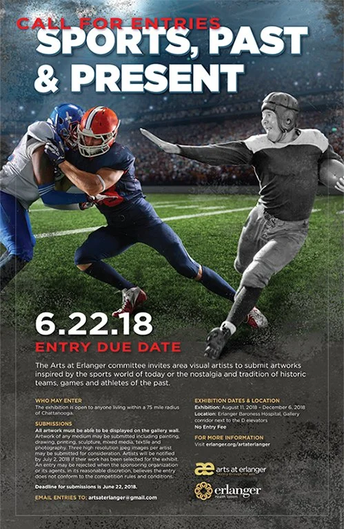 Arts at Erlanger Exhibition Call for Entries Poster, 11" x 17"