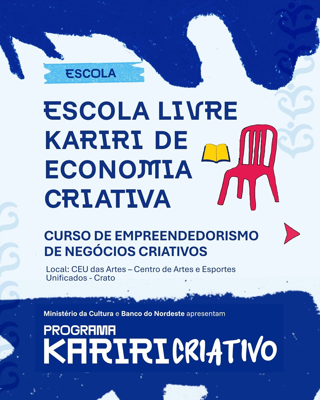 ✨ Inscri&ccedil;&otilde;es abertas!
O Curso Empreendedorismo de Neg&oacute;cios Criativos chegou pra quem quer tirar ideias do papel e transformar criatividade em oportunidade. 💡

Com uma metodologia pr&aacute;tica e inspirada nas pot&ecirc;ncias do