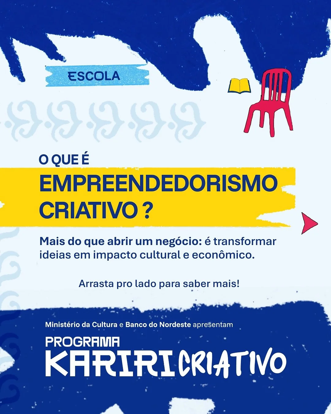 🎨✨ Transforme ideias em neg&oacute;cios que fazem a diferen&ccedil;a!

O Curso de Empreendedorismo de Neg&oacute;cios Criativos &eacute; uma forma&ccedil;&atilde;o gratuita da Escola Livre Kariri de Economia Criativa, pensada para quem quer transfor