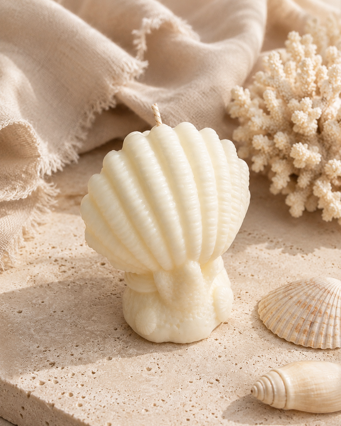 Scallop Shell Candle