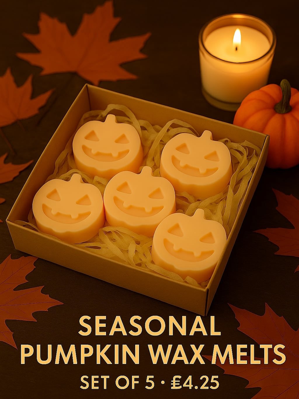 ✨ LIMITED HALLOWEEN COLLECTION ✨

Cosy up this spooky season with our handmade soy wax melts 🎃👻
Choose from:
🎃 Pumpkin Wax Melts &ndash; set of 5 pastel pumpkins
👻 Ghost Wax Melts &ndash; set of 5 cheeky little ghosts

Each box is just &pound;4.2