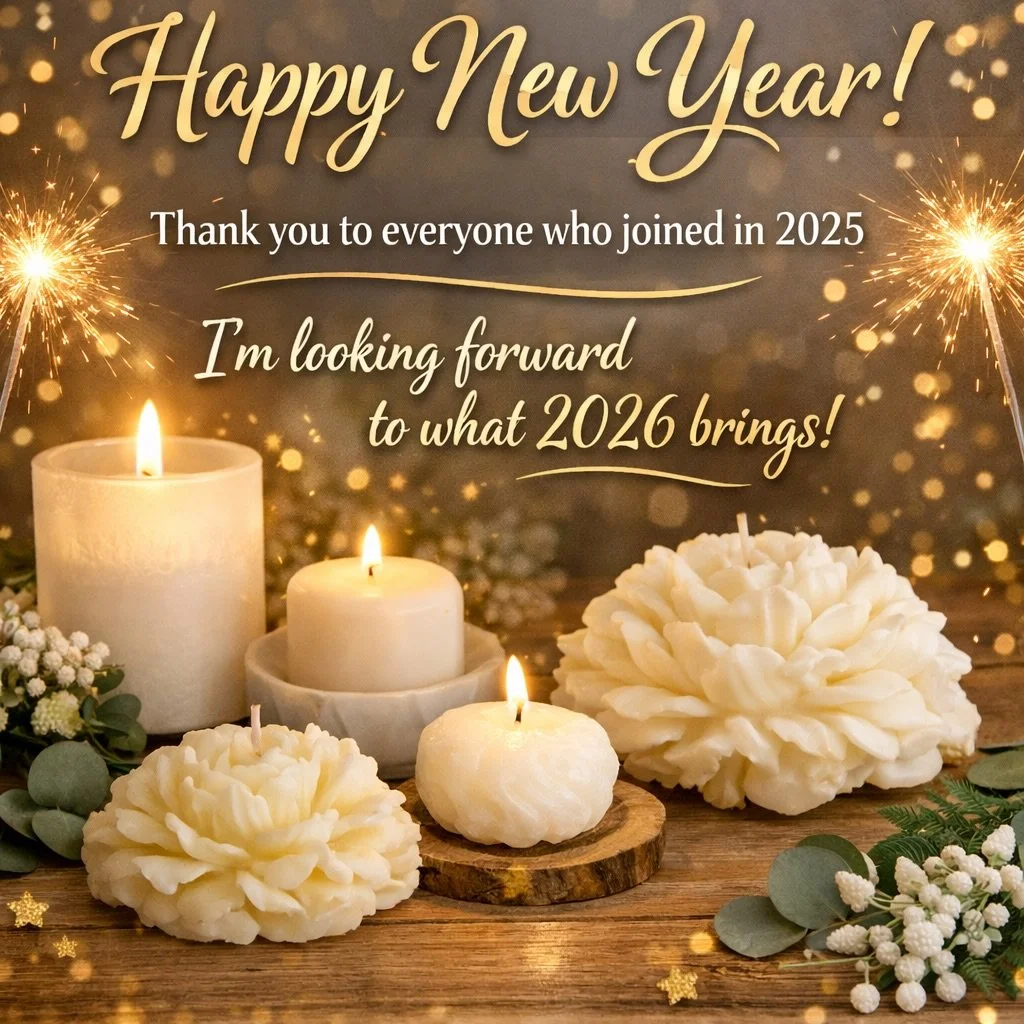 As 2025 comes to a close, my heart is so full 🤍
Every order, every message, every kind word has meant more than you know.

Thank you for choosing The Crafted Occasion to be part of your quiet moments, cosy evenings, and meaningful gifts 🕯️
What sta