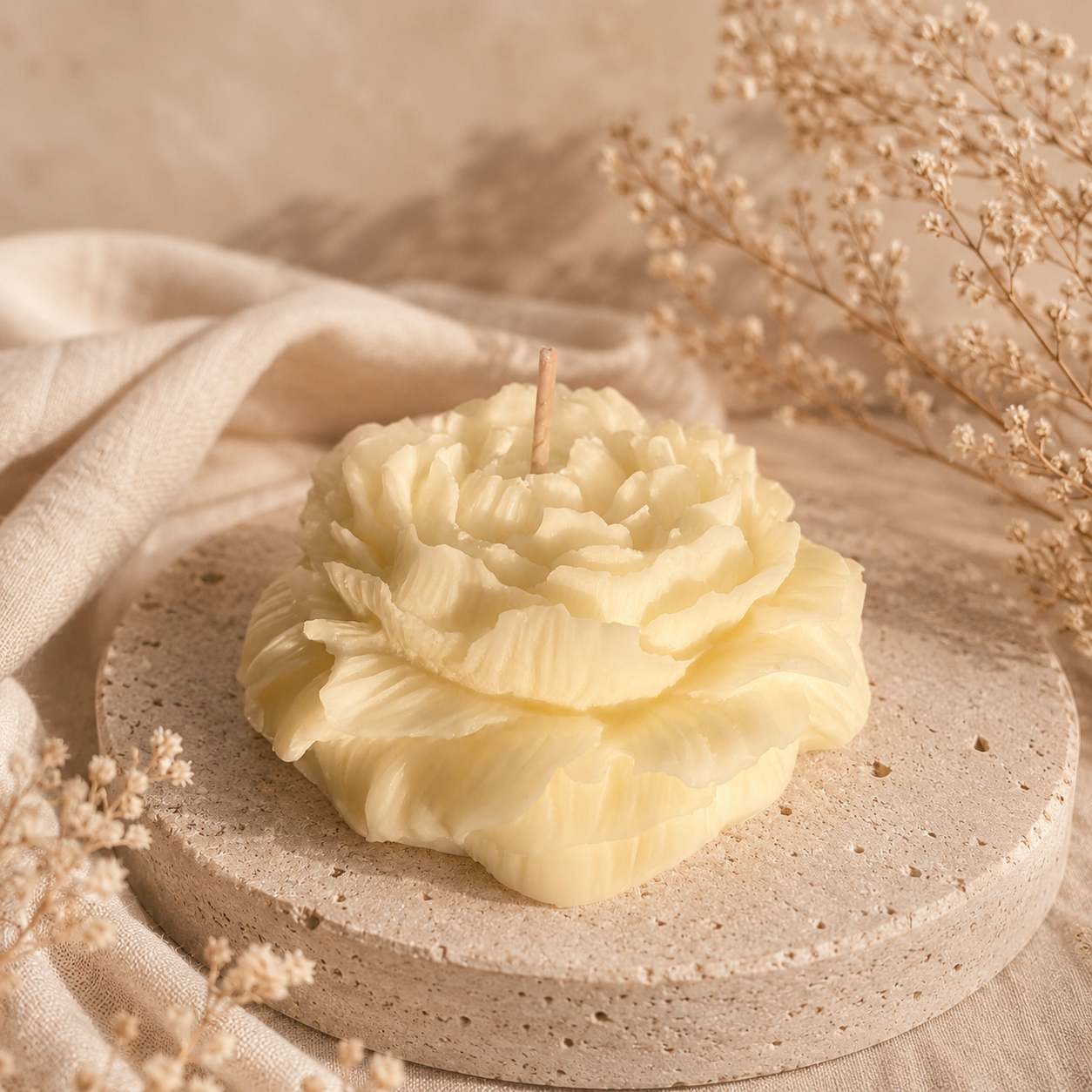 Peony Candle