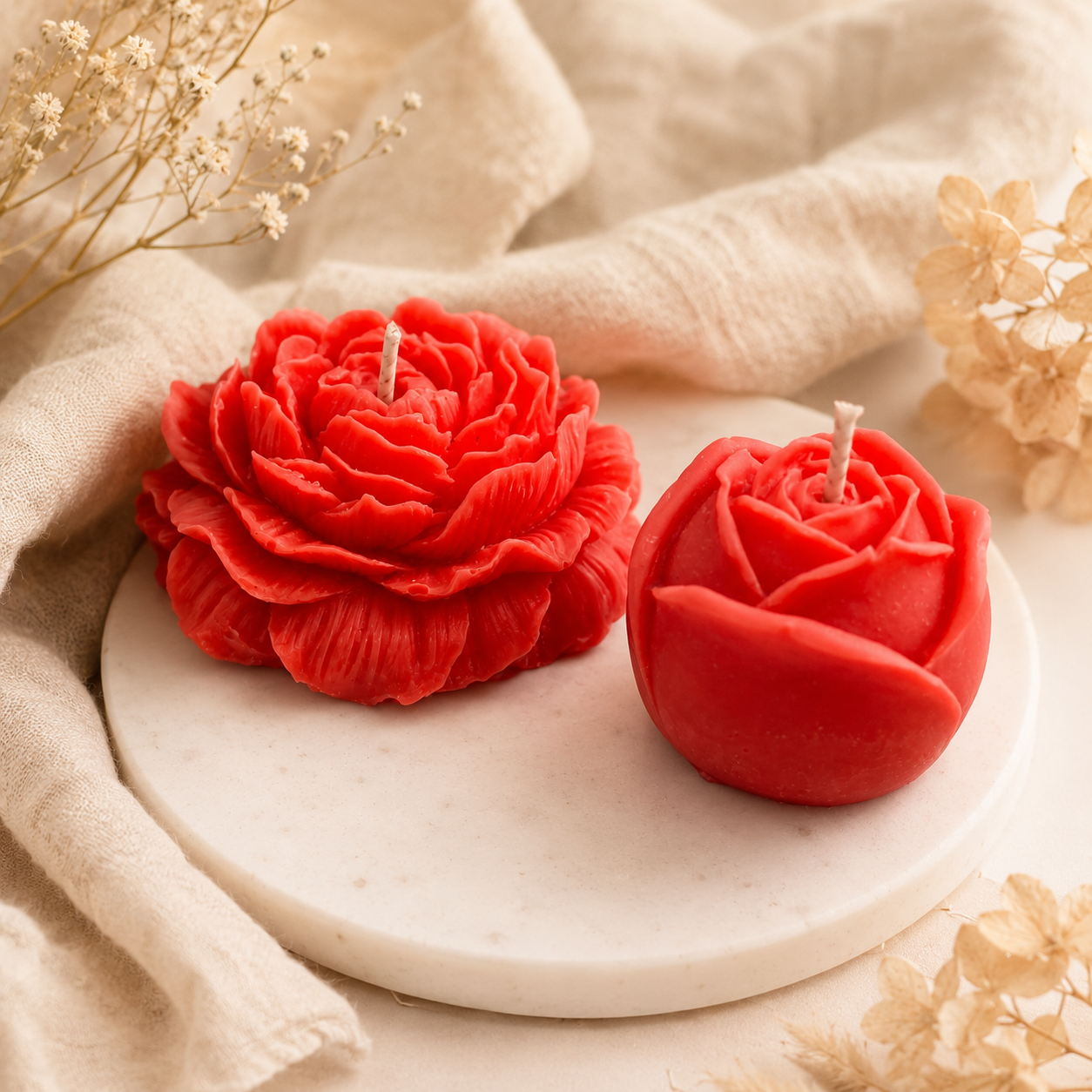 Red Rose & Peony Set