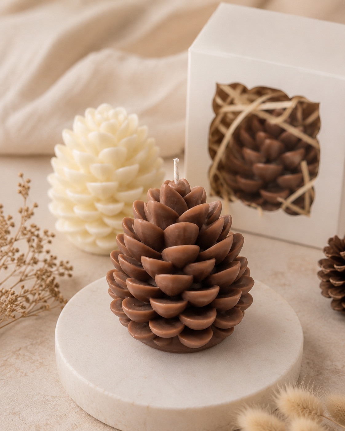 Pine Cone Candle