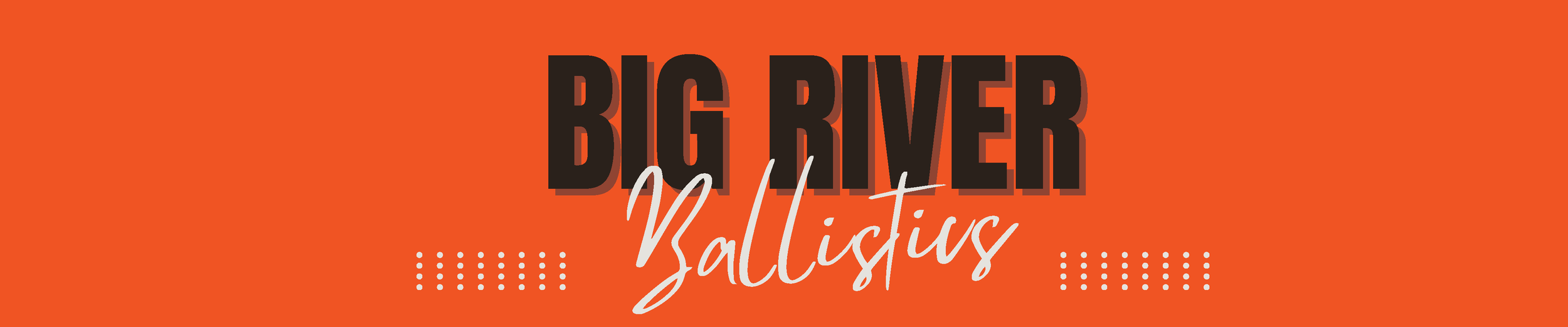 Orange background with bold black text reading "Big River" and white cursive text reading "Salvinius".