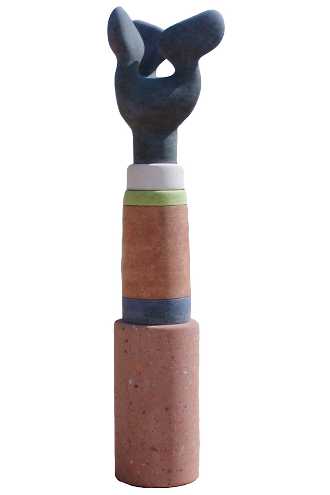 Danville Chadbourne; The Fortuitous Myth of the Unpredictable Icon, 2005-2007; 2007.16.00; 87" x 22" x 22"; Stoneware; Purchased from the artist with funds provided by the SAMFA Collectors Society and John and Darlene Williams