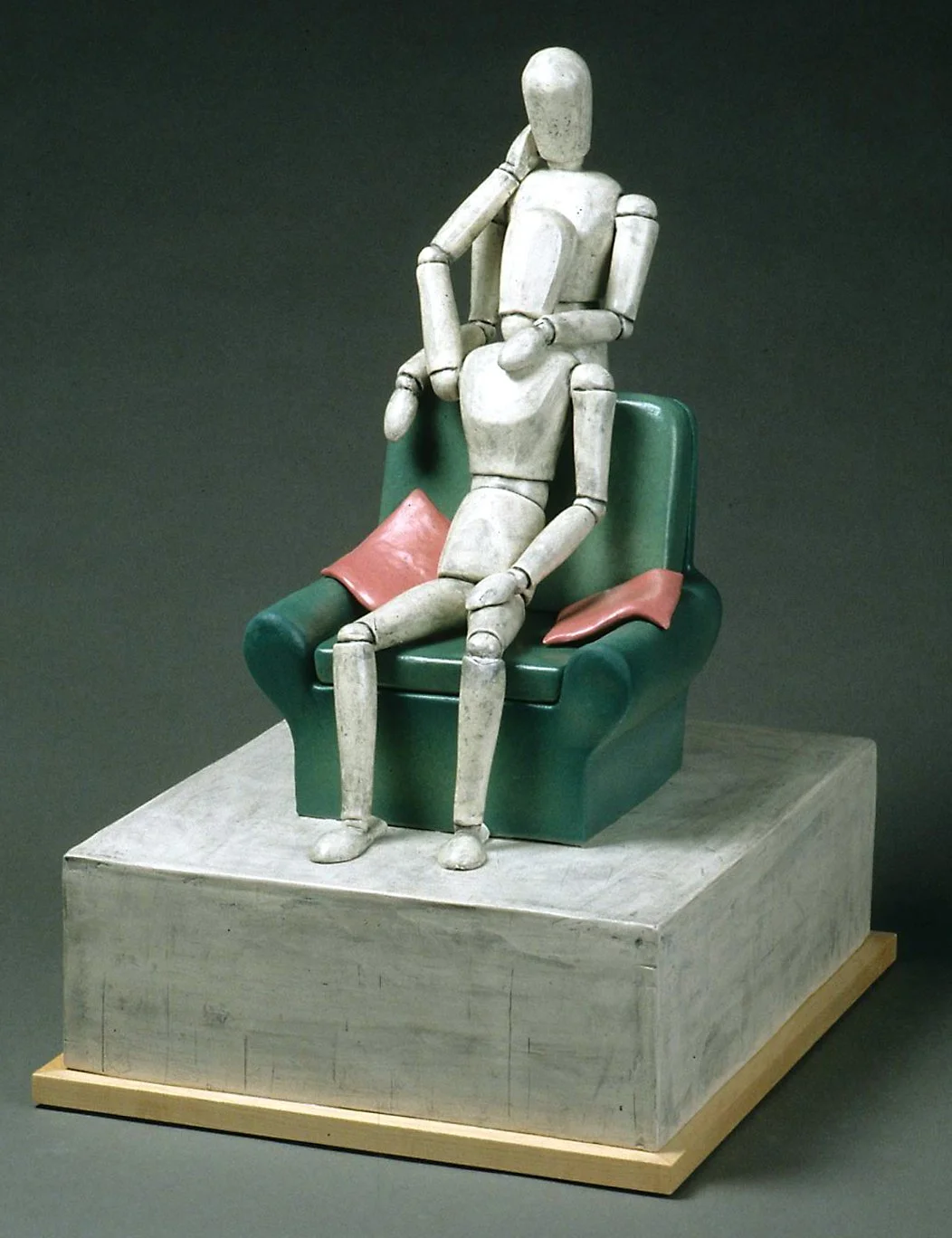 David Furman; Safe at Home, 2005; 2006.012.00; 21.75” x 14.25” x 16"; Ceramic; Gift of John and Darlene Williams