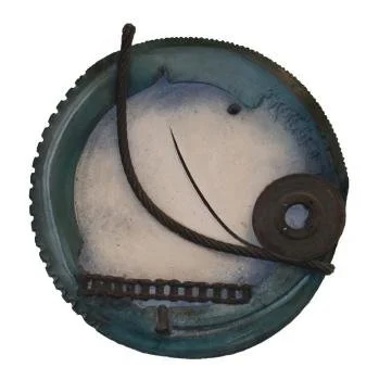 Neil Tetkowski; Blue Bottom Line, 1986; 2003.18; 36" Diameter; Gift of Elizabeth Valle