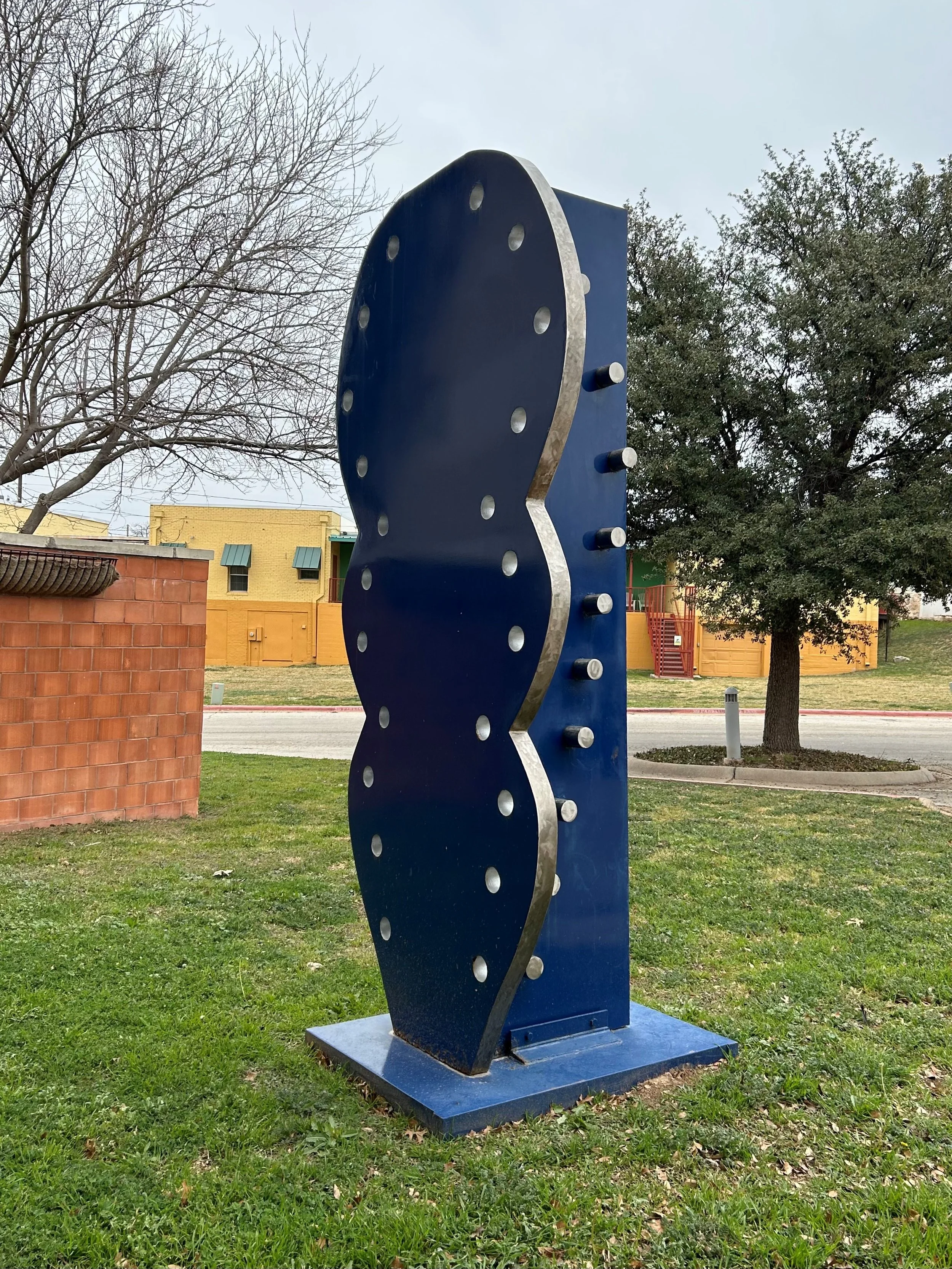 Ben Woitena; Vida Blue, 2009, Painted Steel; Courtesy of the Artist