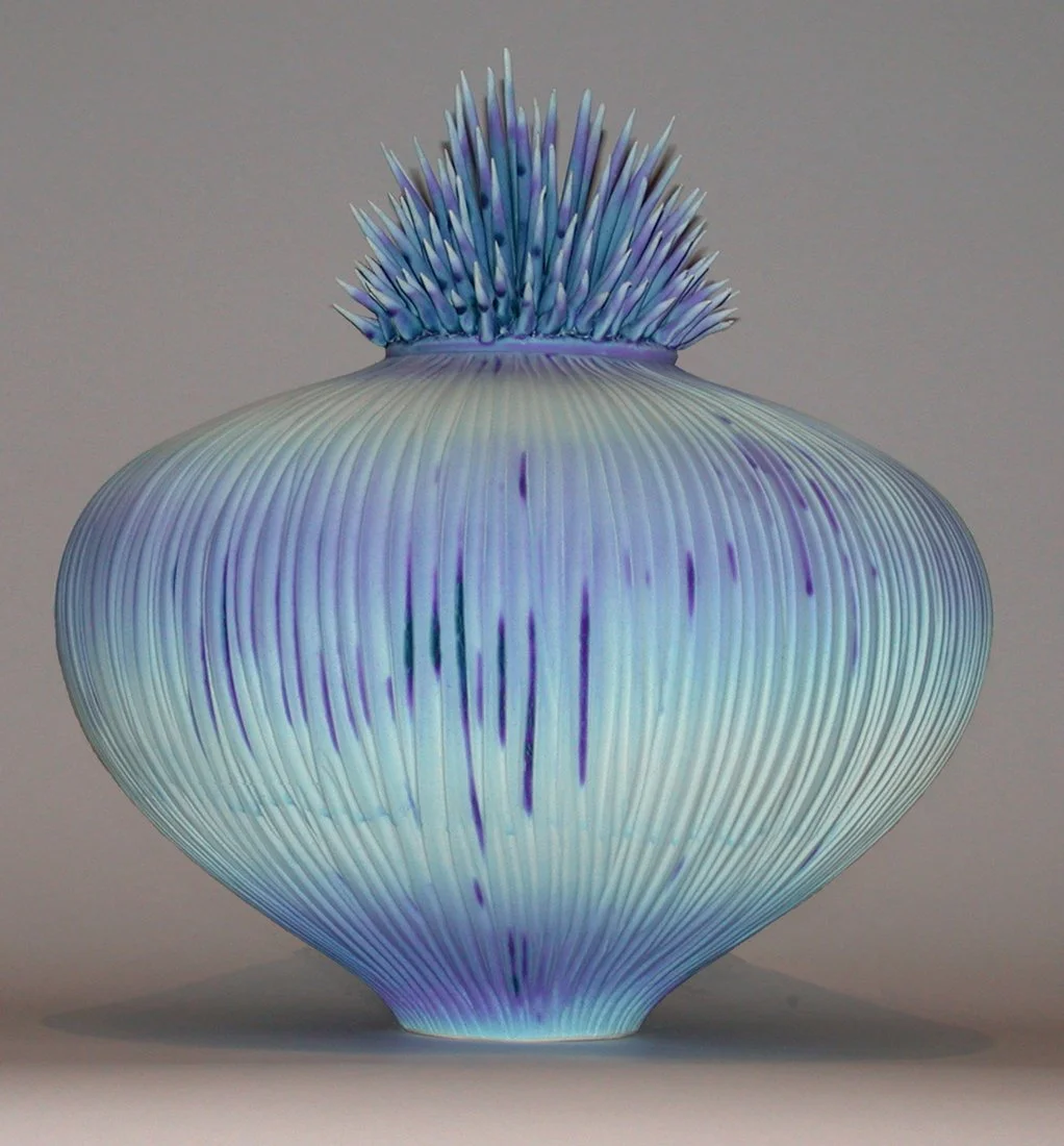 Natalie Blake; Urchin Series - Anguilla, 2002; 2003.001.00; 14” x 13” x 13"; Porcelain; Museum purchase with funds from the SAMFA Collectors Society