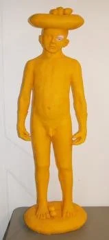 Christina West; Daybreak, 2004; 2004.8 A-C; 40"h x 12" x 10.5"; ceramic; Museum purchase with funds from the SAMFA Collectors Society