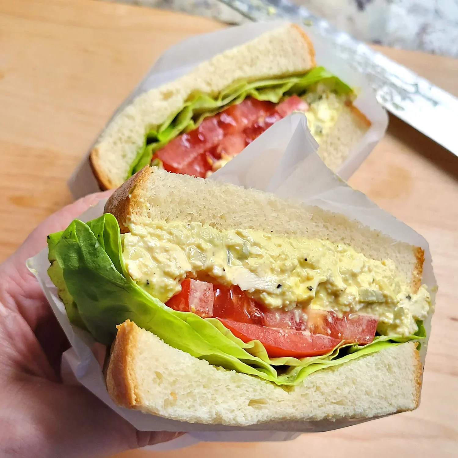 Tofu and Chickpea Vegan "Egg Salad"