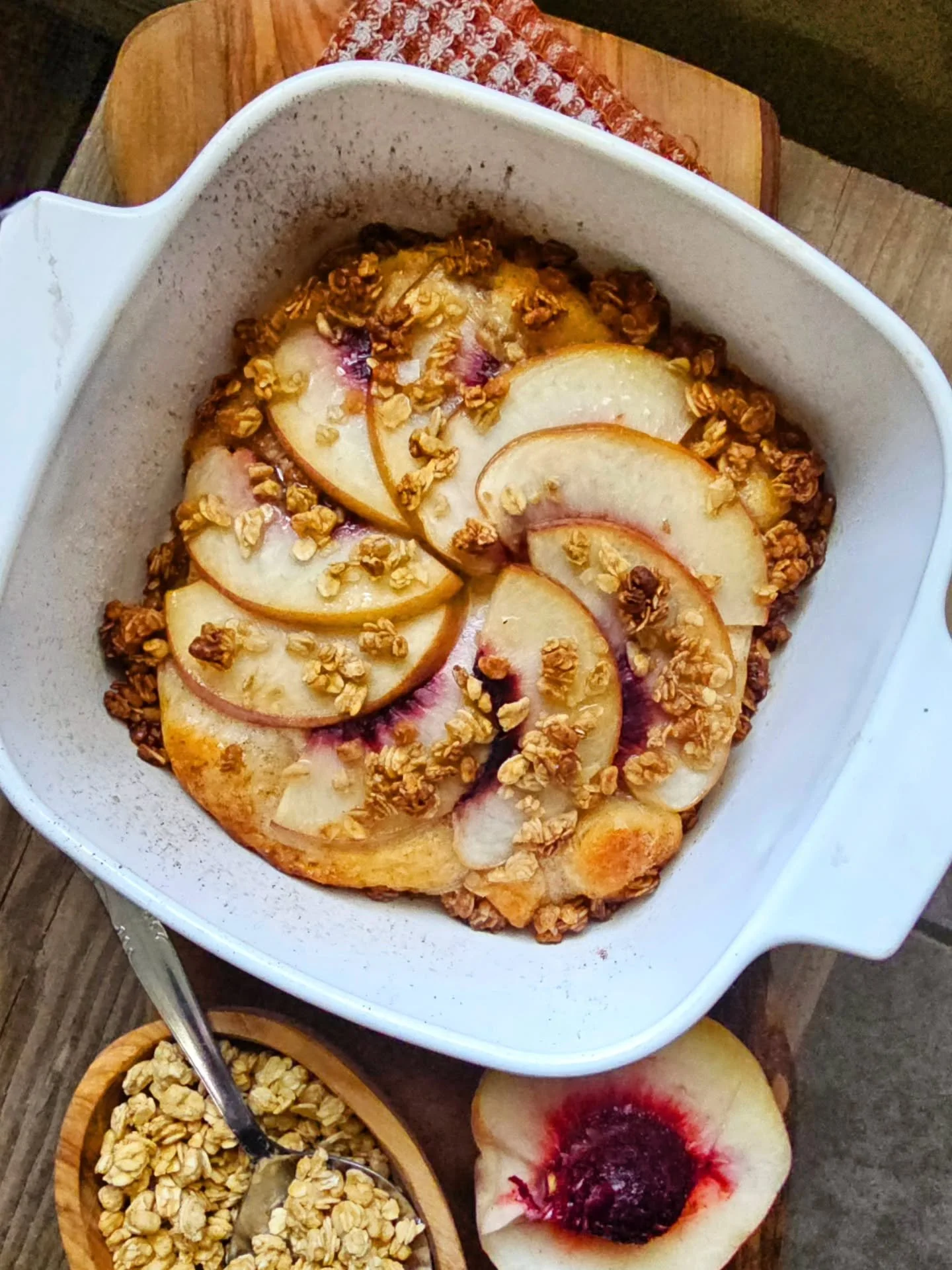 In today's episode of Sarah's lazy girl cooking...this weekend breakfast Peach Cobbler with a Bourbon Butter Glaze is a sweet and simple twist on a summer favorite, and while I'm totally dreaming of fall...it's still very much late summer here in Cen