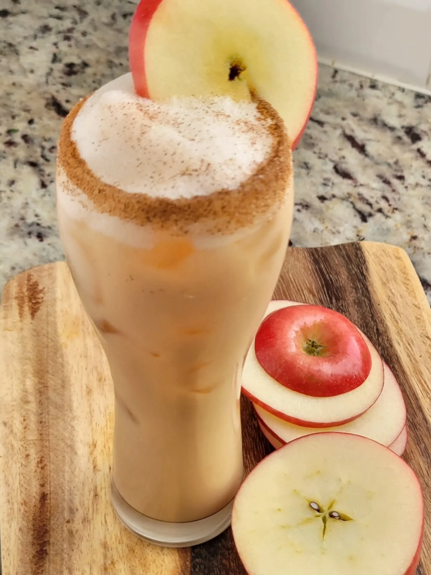One of my all-time favorite seasonal drinks, with my homemade, dairy free, @jameson_ireland Irish Cream! This Apple Pie in a Glass will knock the socks off your Pumpkin Spice Martinis. Drop a comment to let me know if you'd want this recipe added to