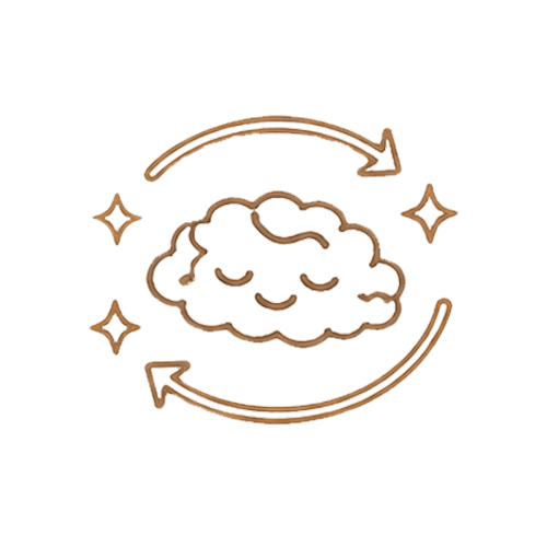 brain with arrows icon