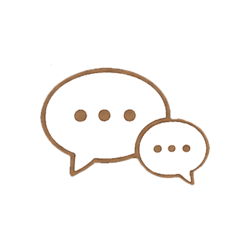 two speech bubbles icon