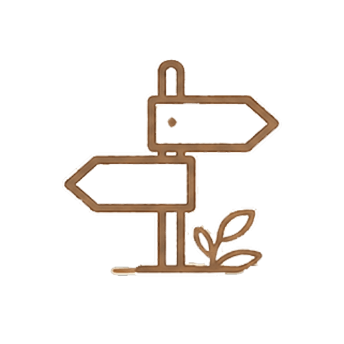 sign with two arrows icon