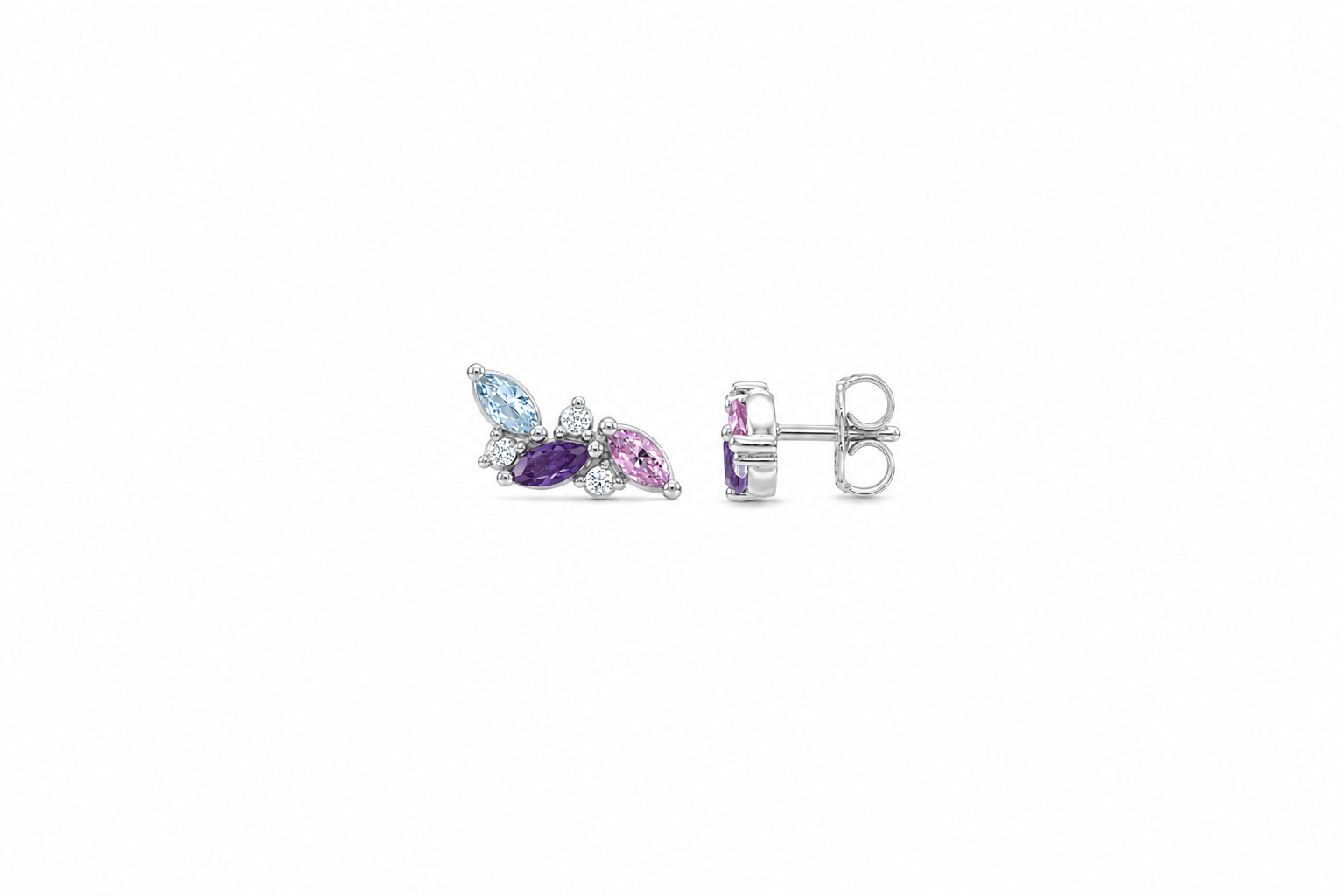 Birthstone Climber Earrings