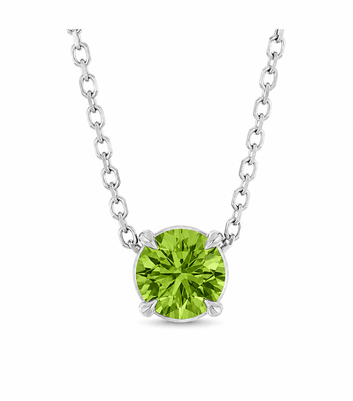 Peridot Solitaire Pendant