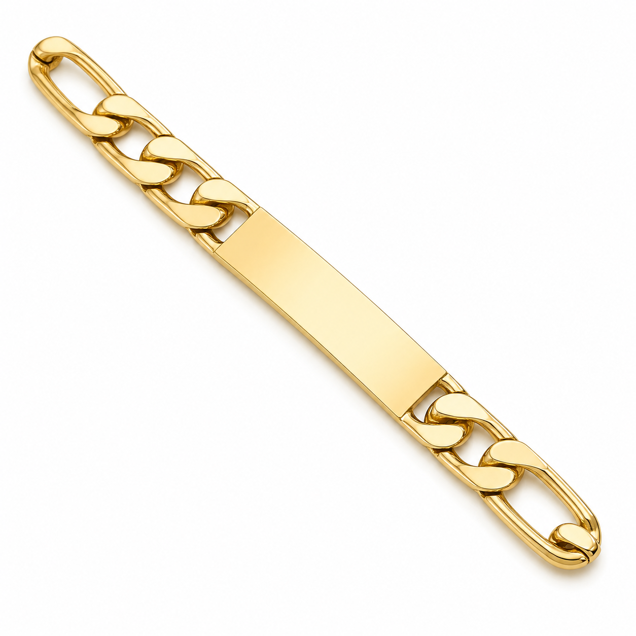 Men's Gold Curb Link Bracelet