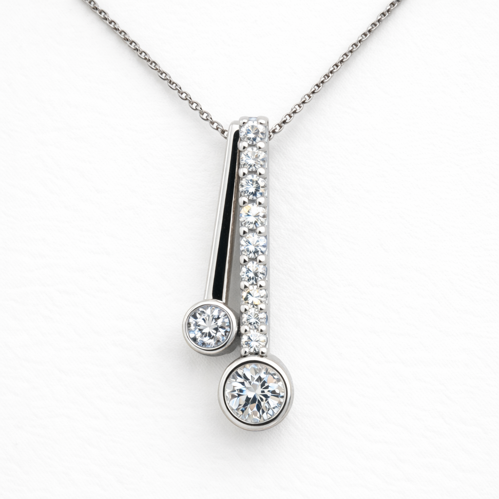 Finished Custom Diamond Pendant