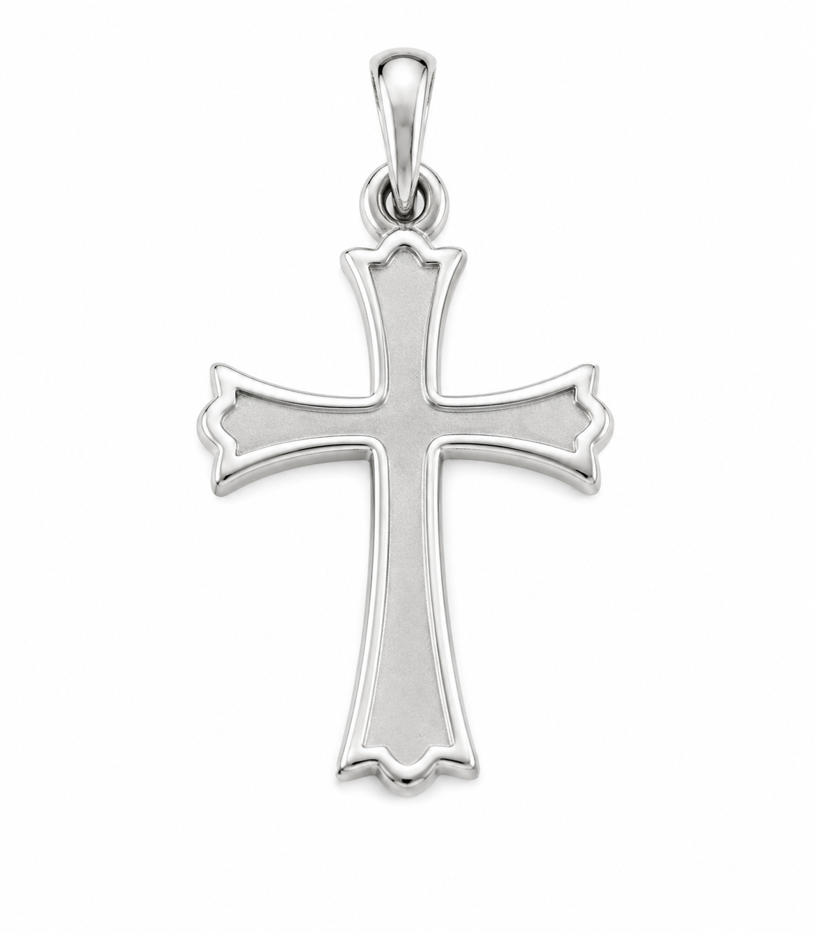 Gent's Sterling Silver Cross Pendant