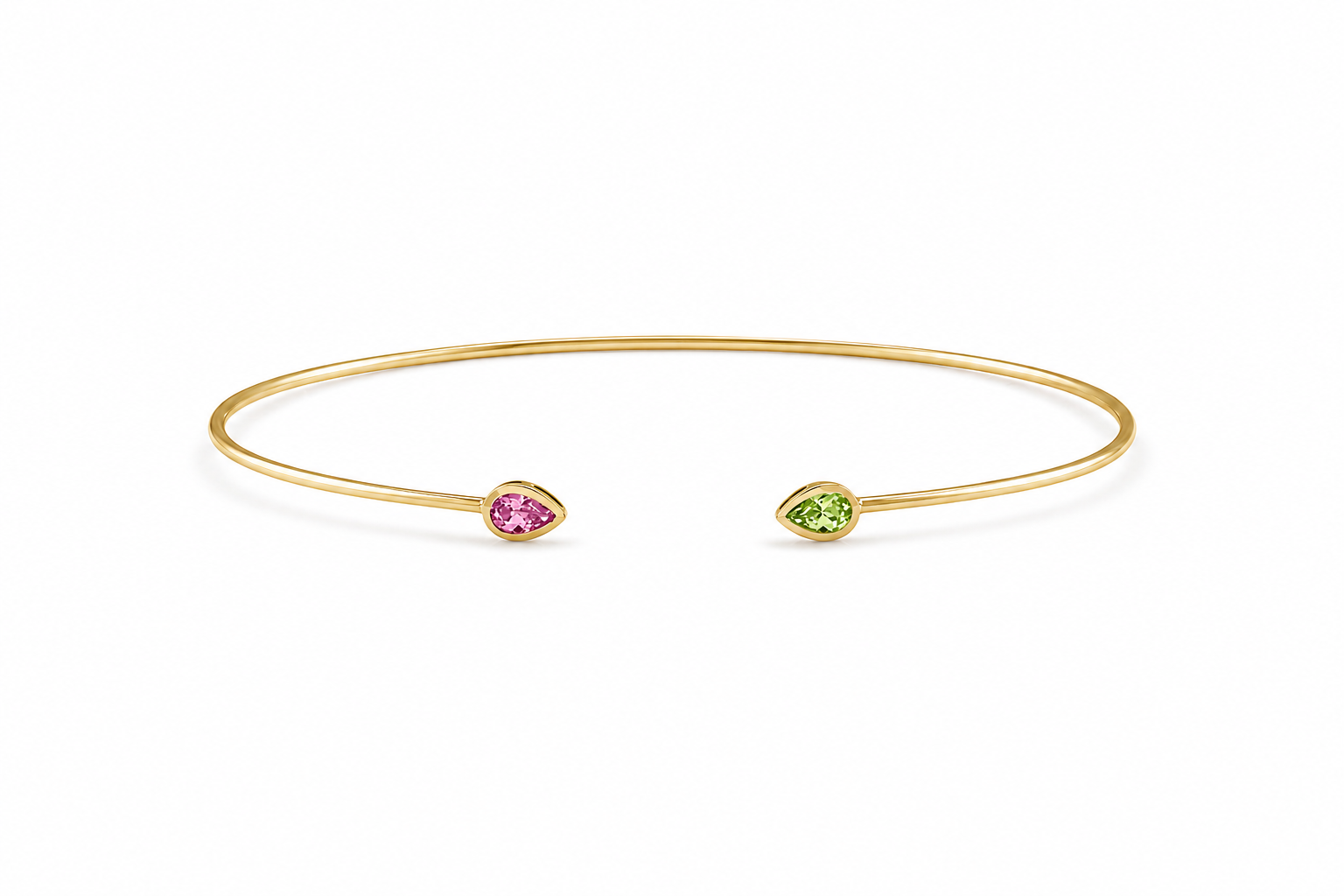 Birthstone Pear Bangle