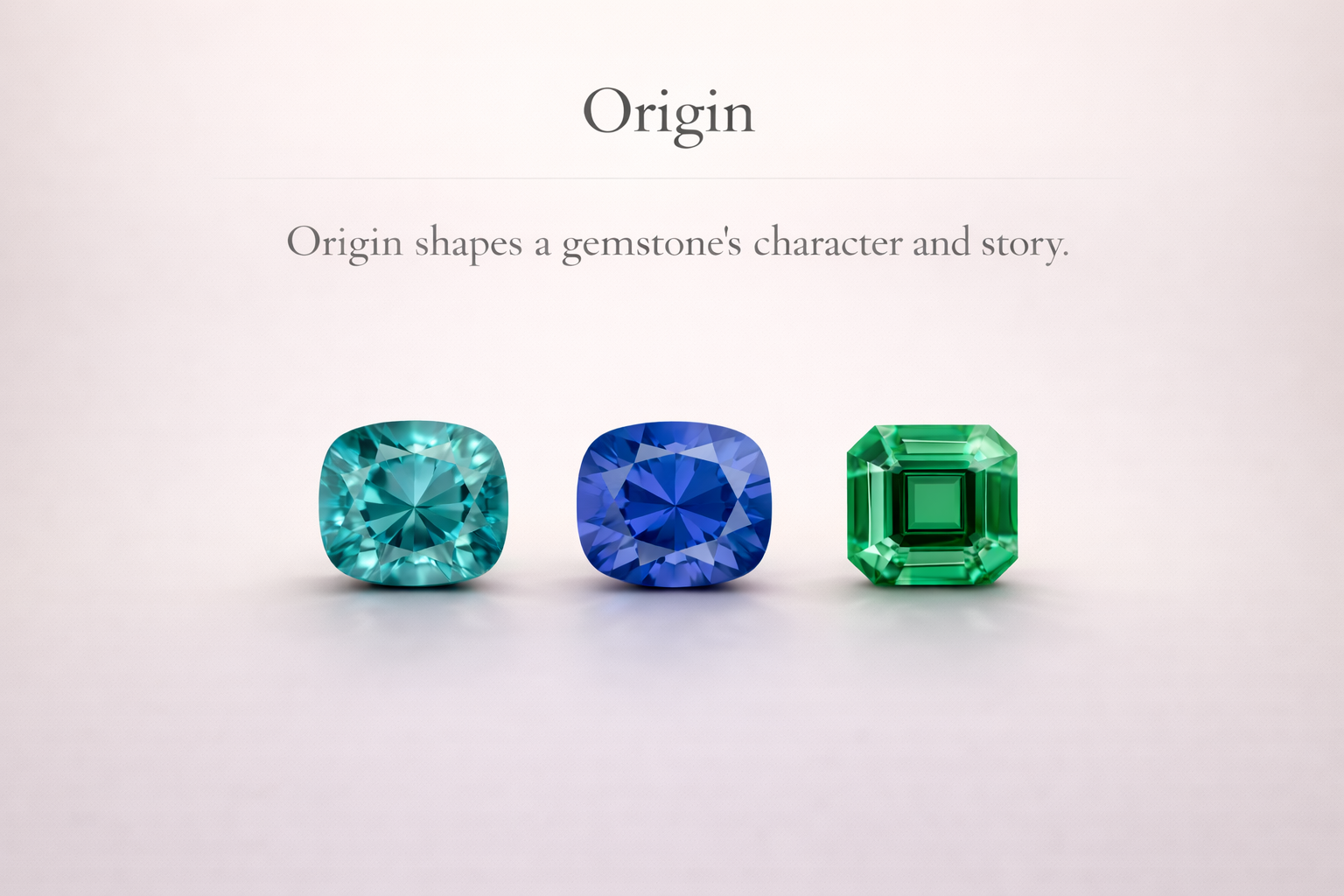 Gemstone Origin Representation