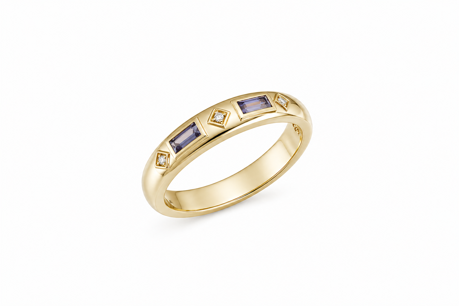 Bezel Band Mother's Ring