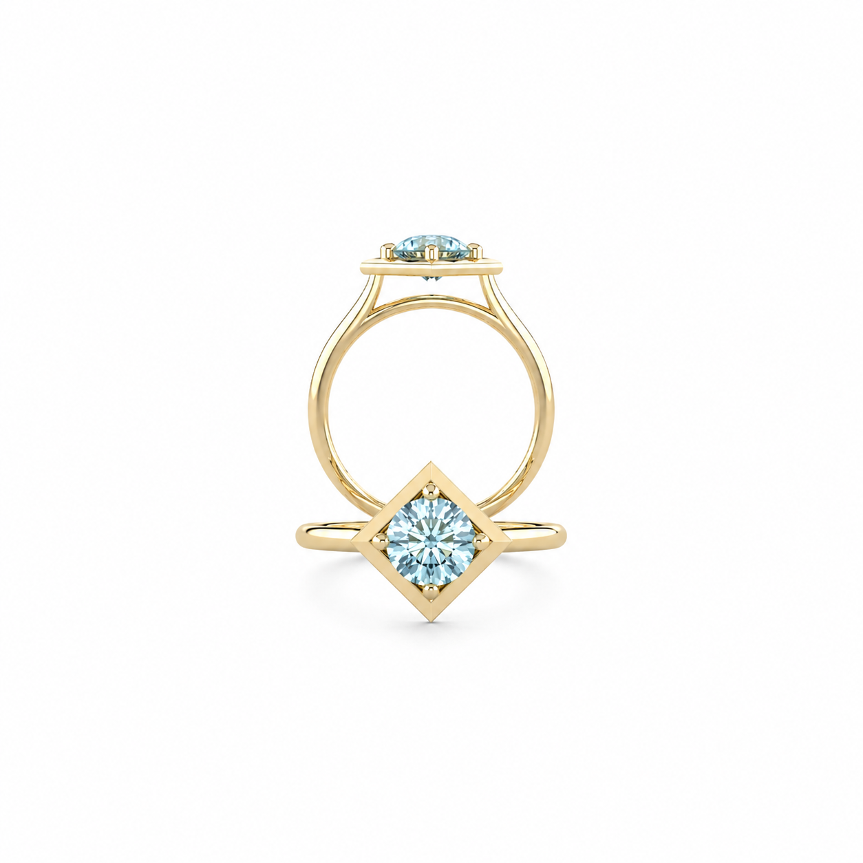 Aquamarine Bezel Ring