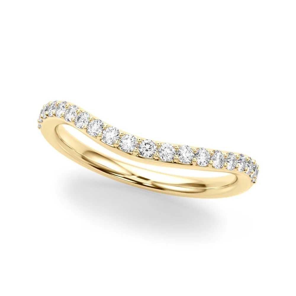 Curved Prong-Set Band
