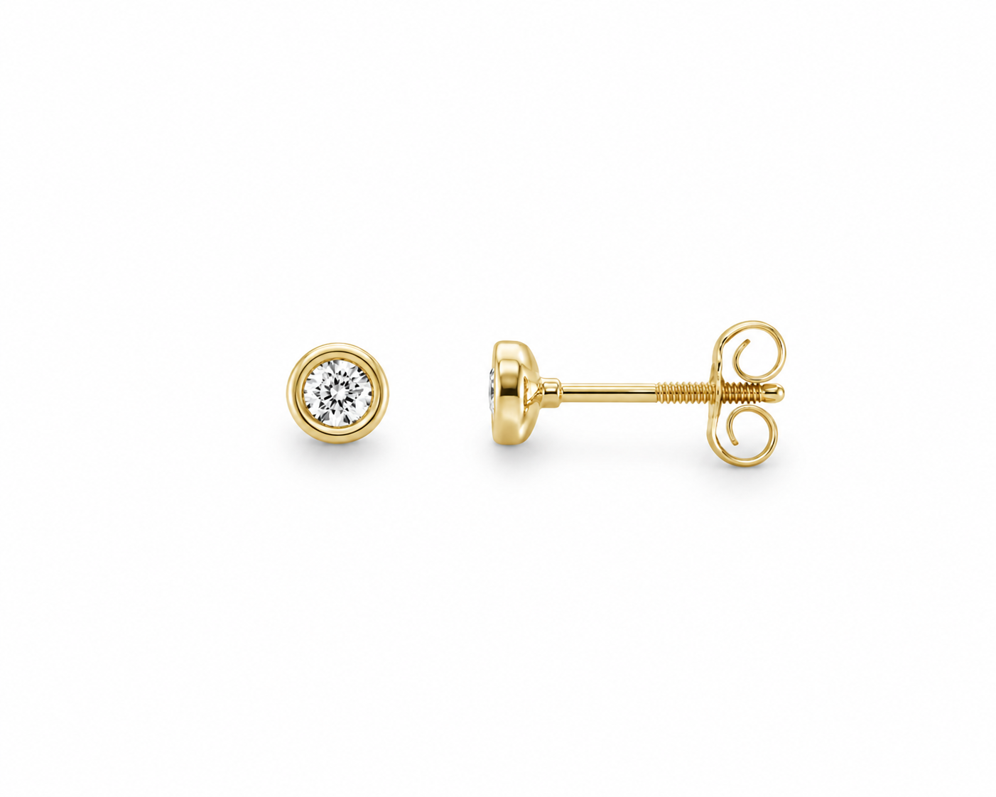 Children's Diamond Screwback Stud Earrings