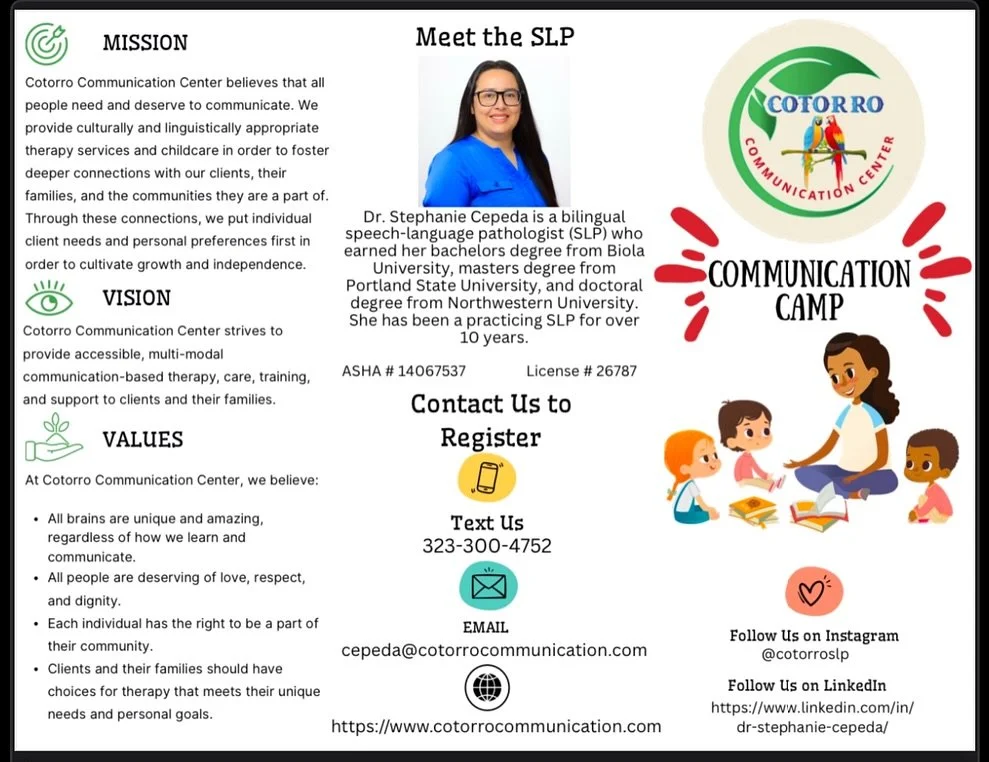 ☀️Enrollment for session #1 is now open! 📚 Unlock Your Child's Potential This Summer!
Join our Summer Literacy &amp; Writing Camp, led by a certified Speech-Language Pathologist! Designed for children ages 5-12, our fun, engaging program boosts read