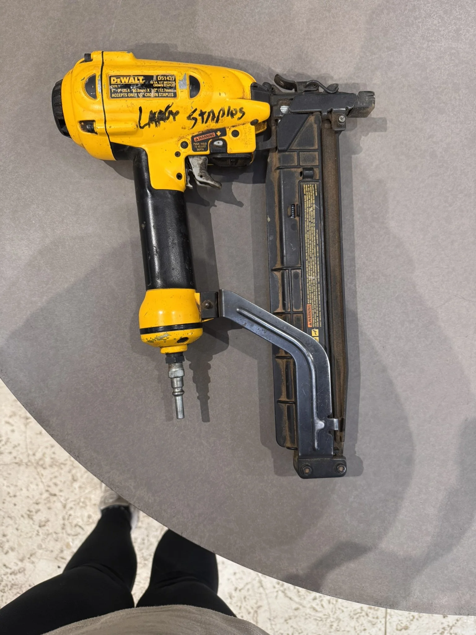 DeWalt 16 gauge stapler