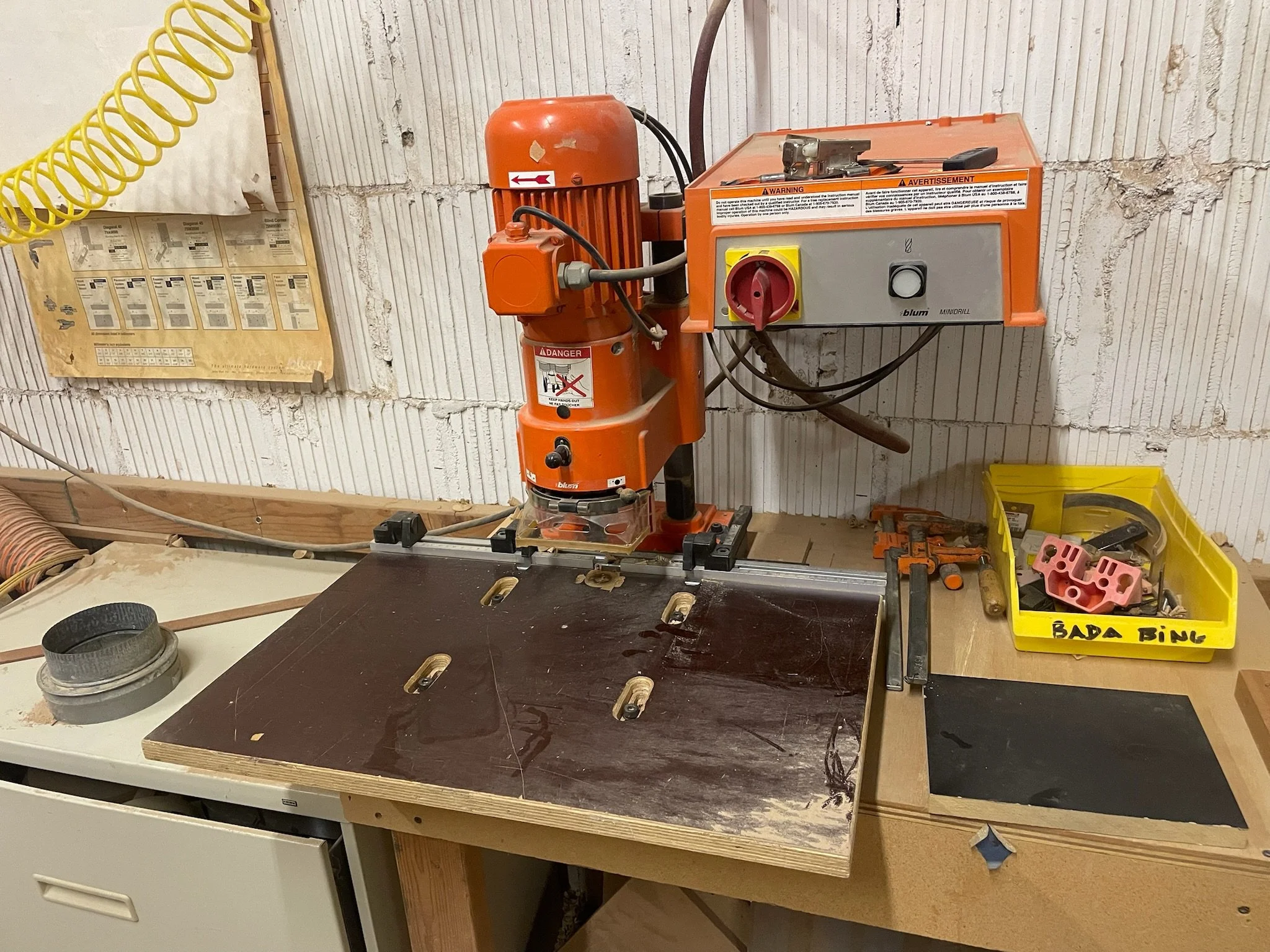 Blum Hinge boring / Press - SOLD