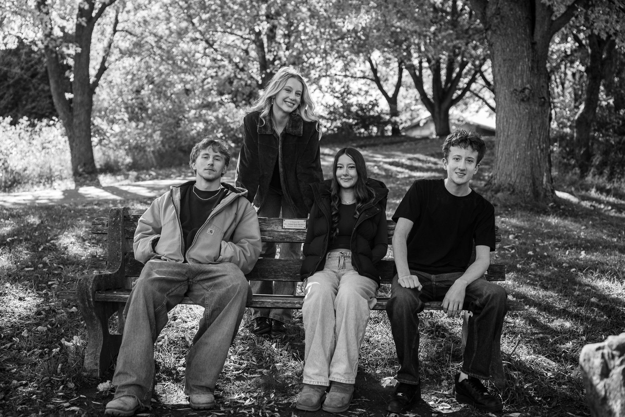 Cousins during family photo shoot in Milton, Ontario