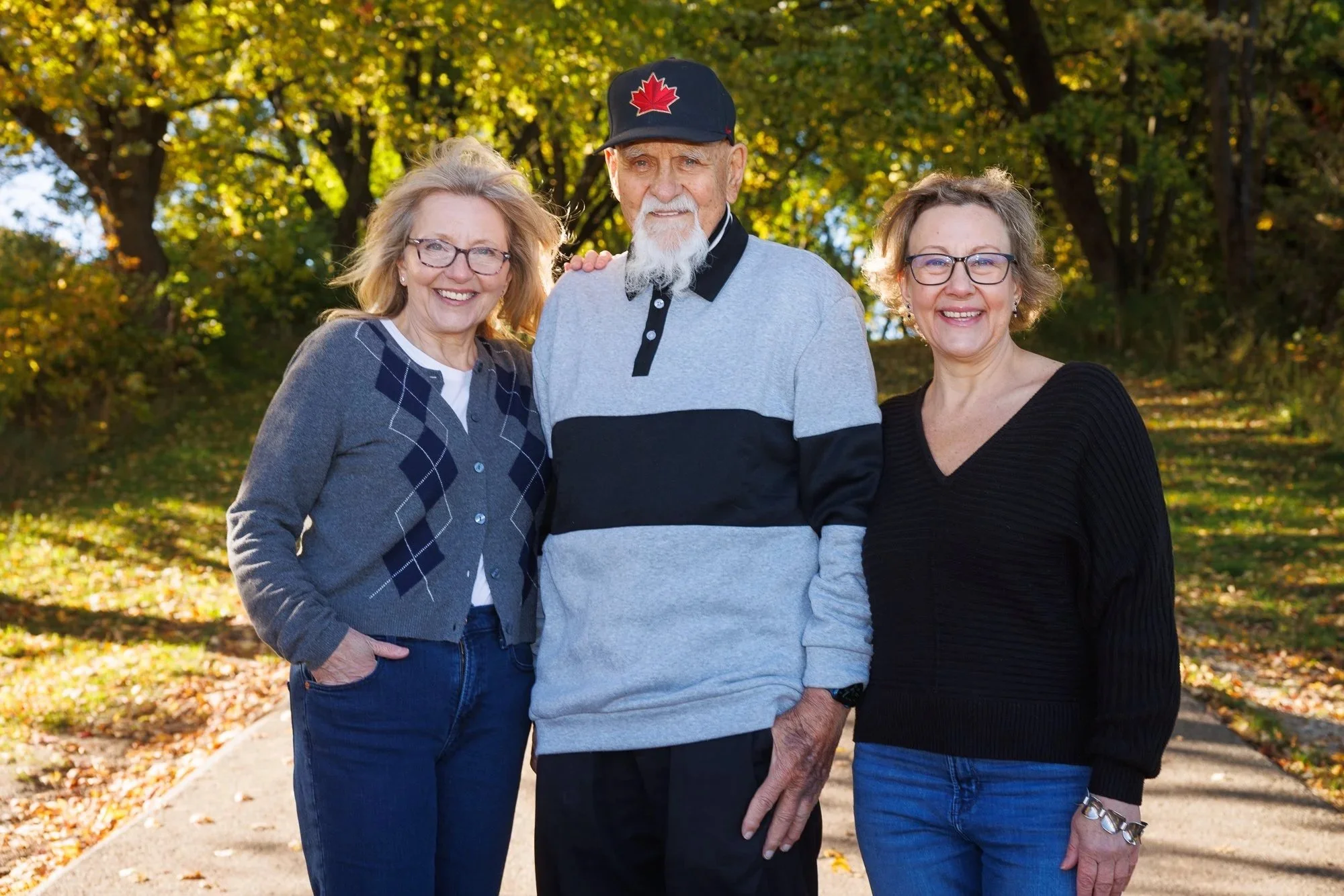 Family portrait in Milton, Ontario