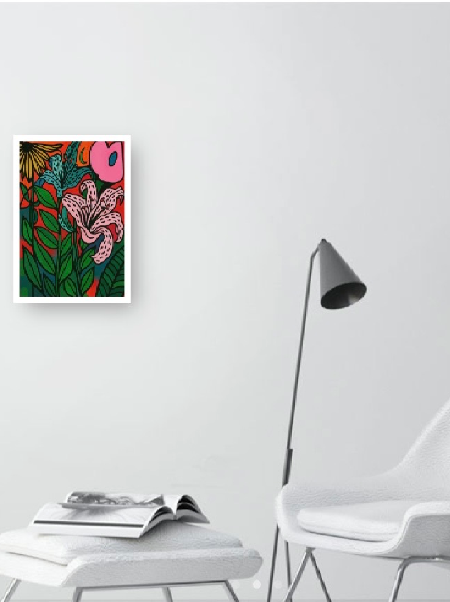 Digital print 2 by Wild Waters with chair and lamp.webp