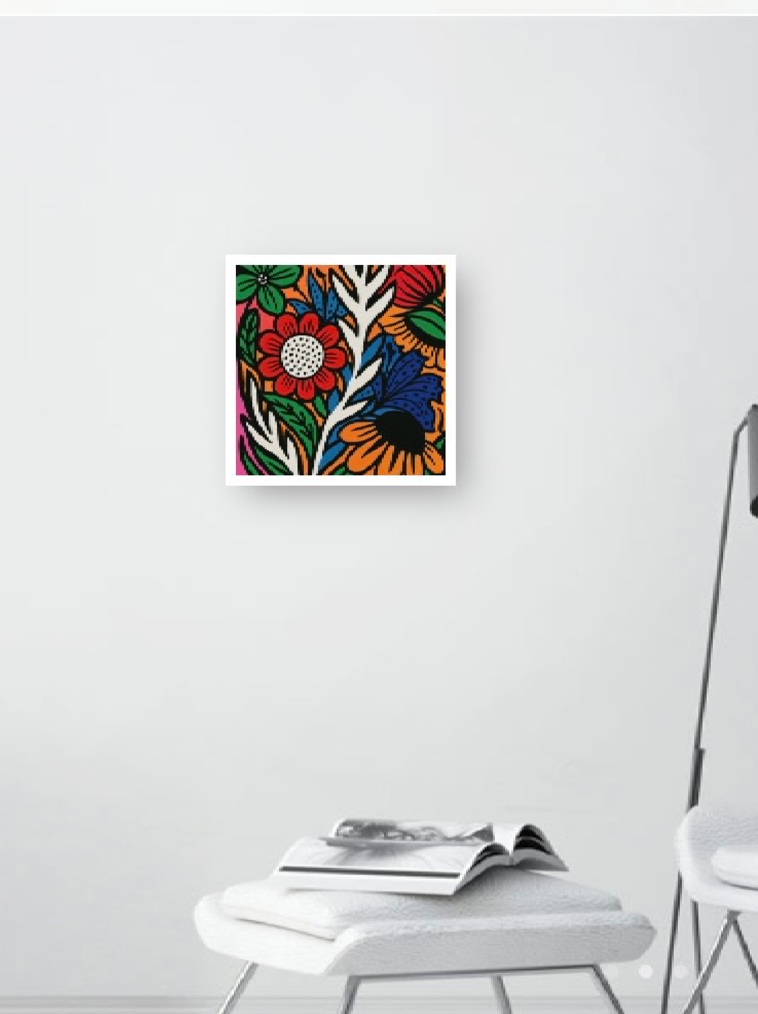 Digital print 1 by Wild Waters with chair and lamp.webp