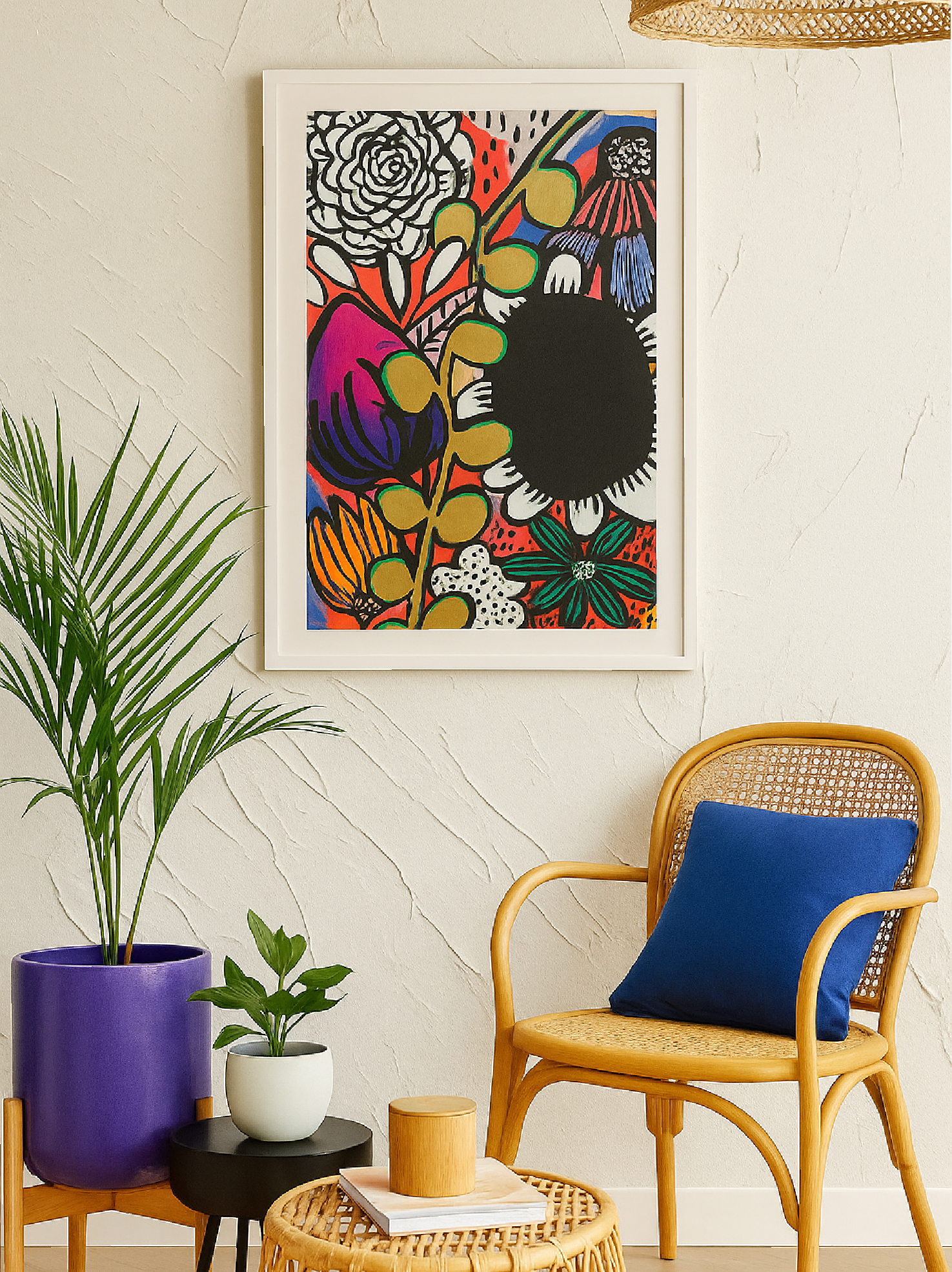 Original art by Wild Waters in interior setting.webp