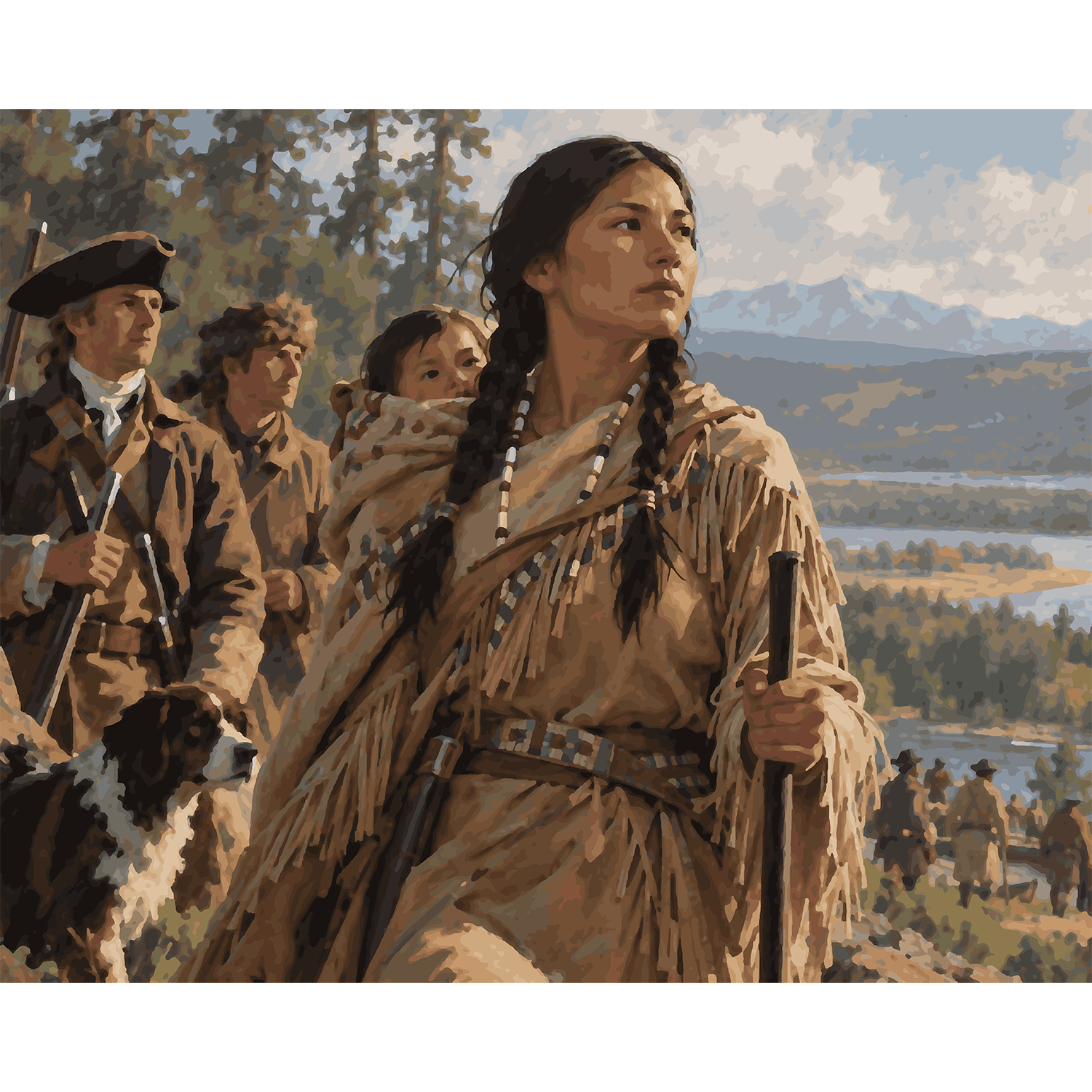 Sacagawea Lewis and Clark Expedition Paint by Number Kit