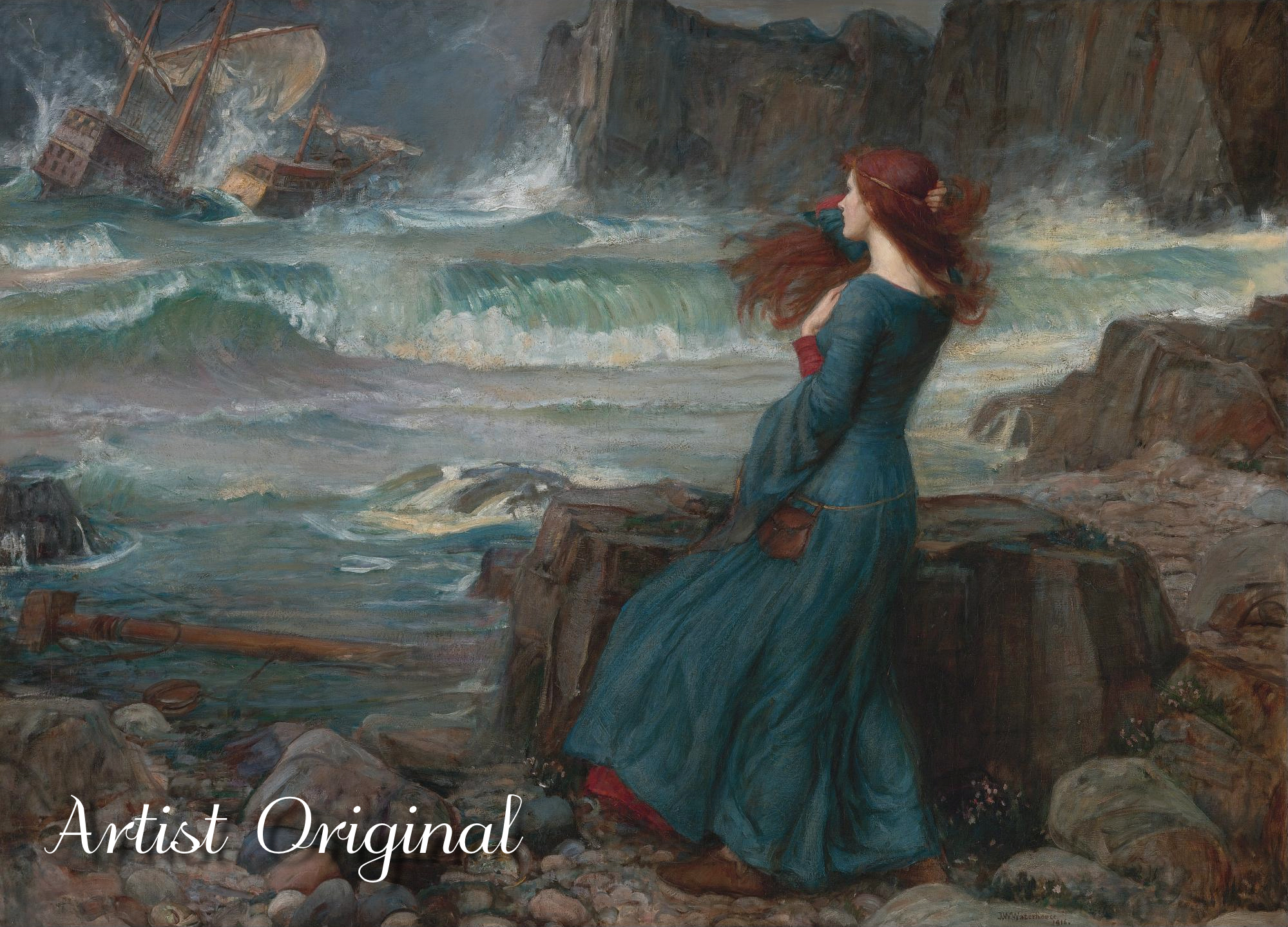 John William Waterhouse’s Miranda (1916) Paint-By-Number Kit