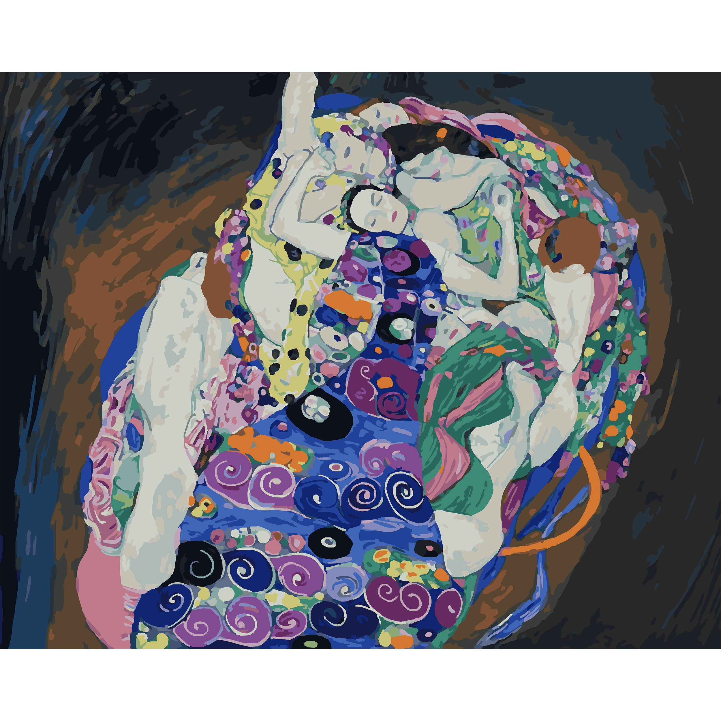 Gustav Klimt's Die Jungfrau (The Virgin) (1913) Paint-By-Number Kit