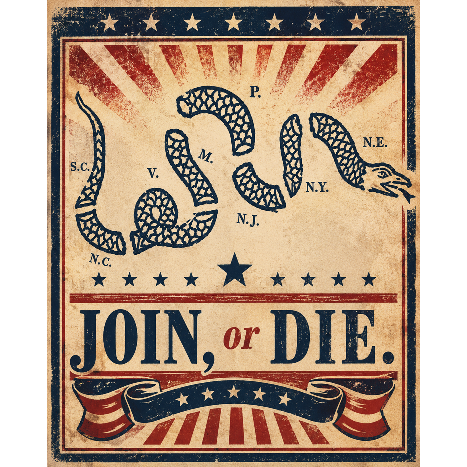 Join or Die Paint-By-Number Kit