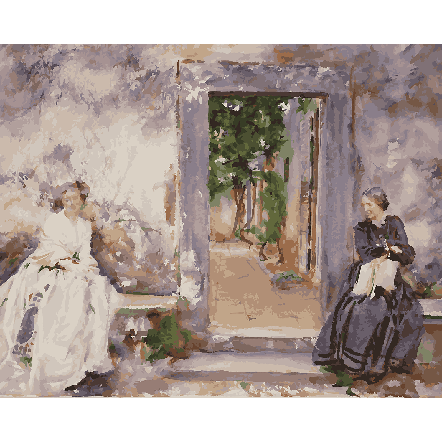 The Garden Wall (1910) - John Singer Sargent Paint-by-Number