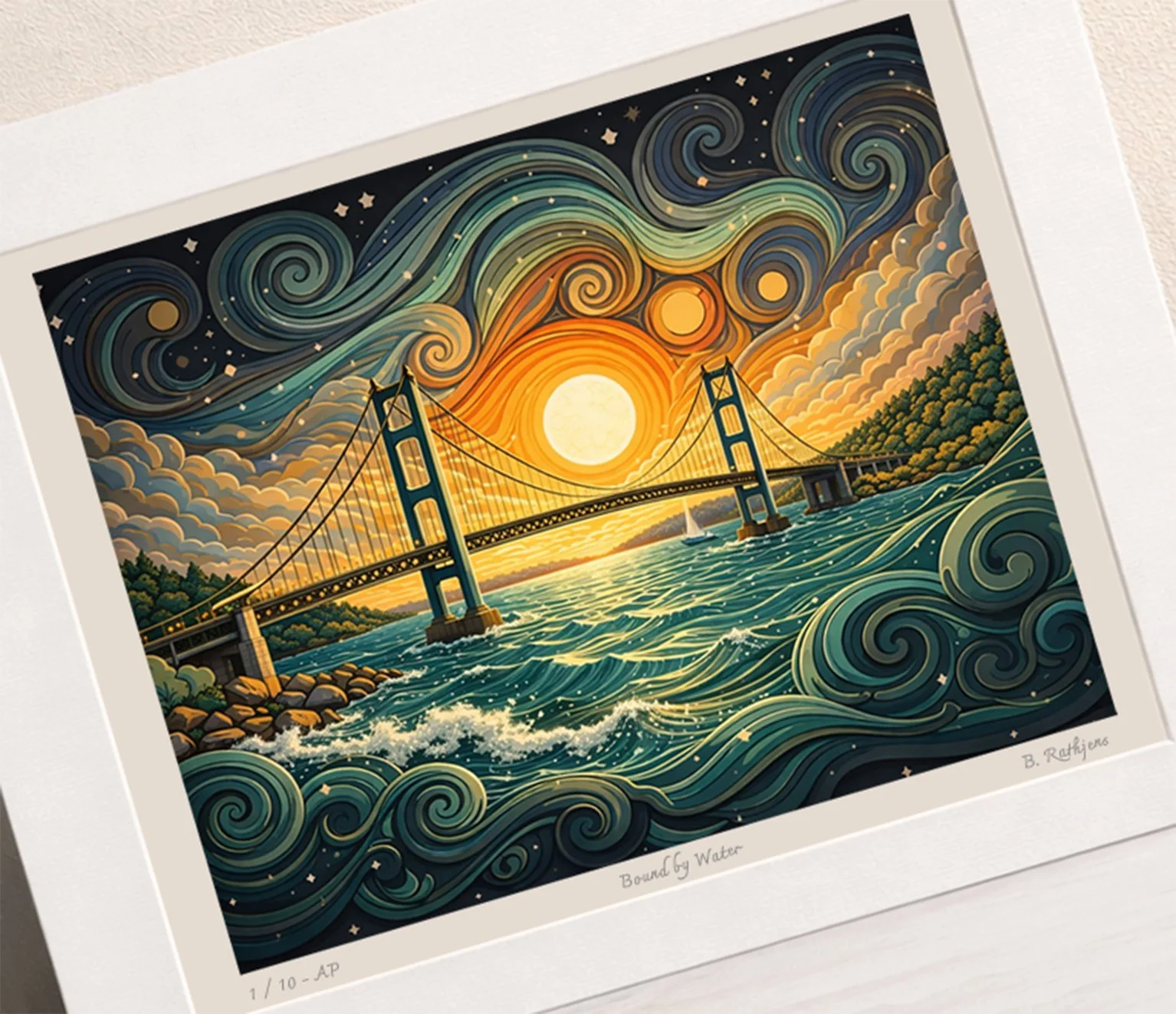 Bound By Water – Limited Edition Giclée Fine Art Print