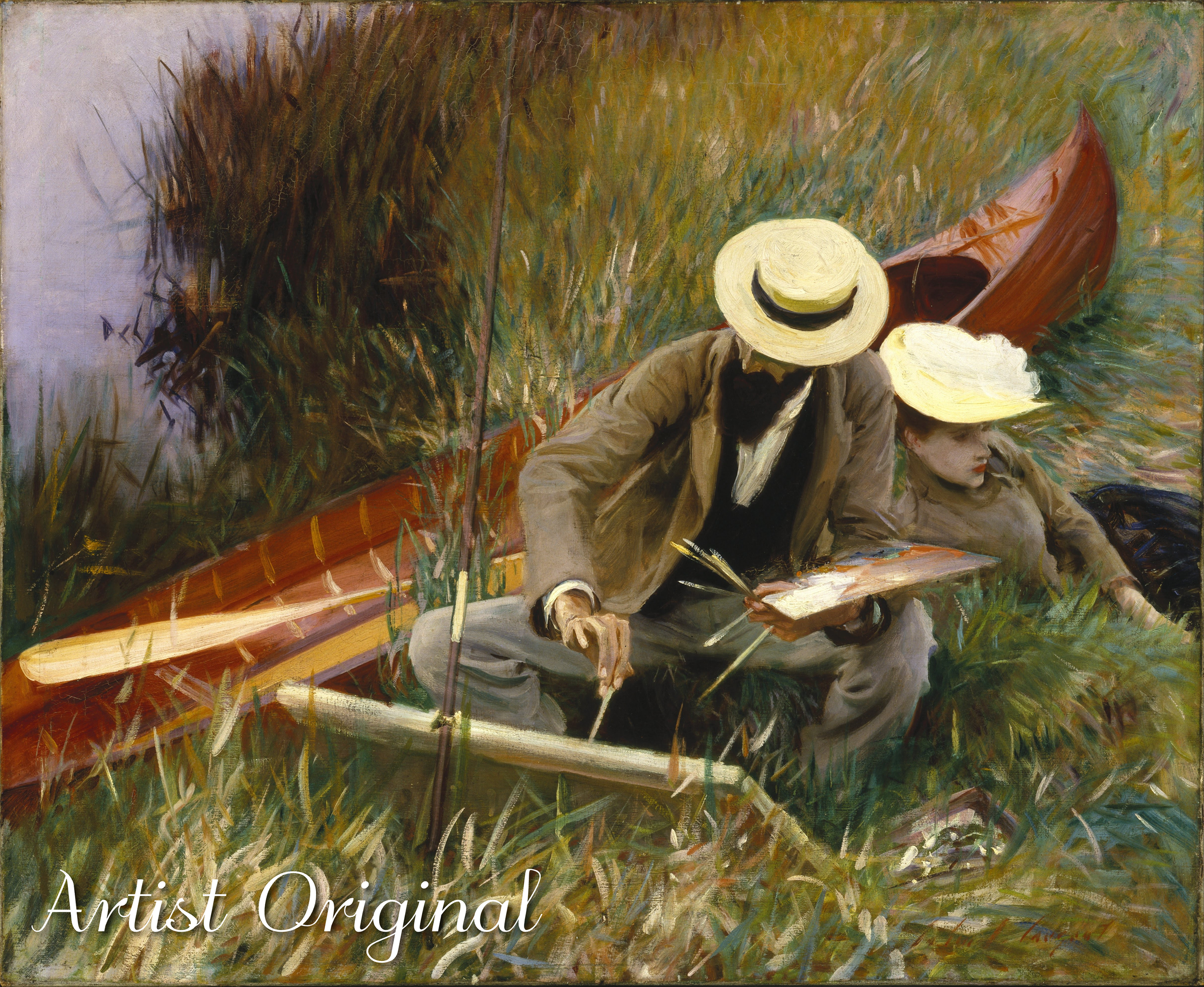 John Singer Sargent’s An Out of Doors Study (1889) (Paint-By-Number Kit)