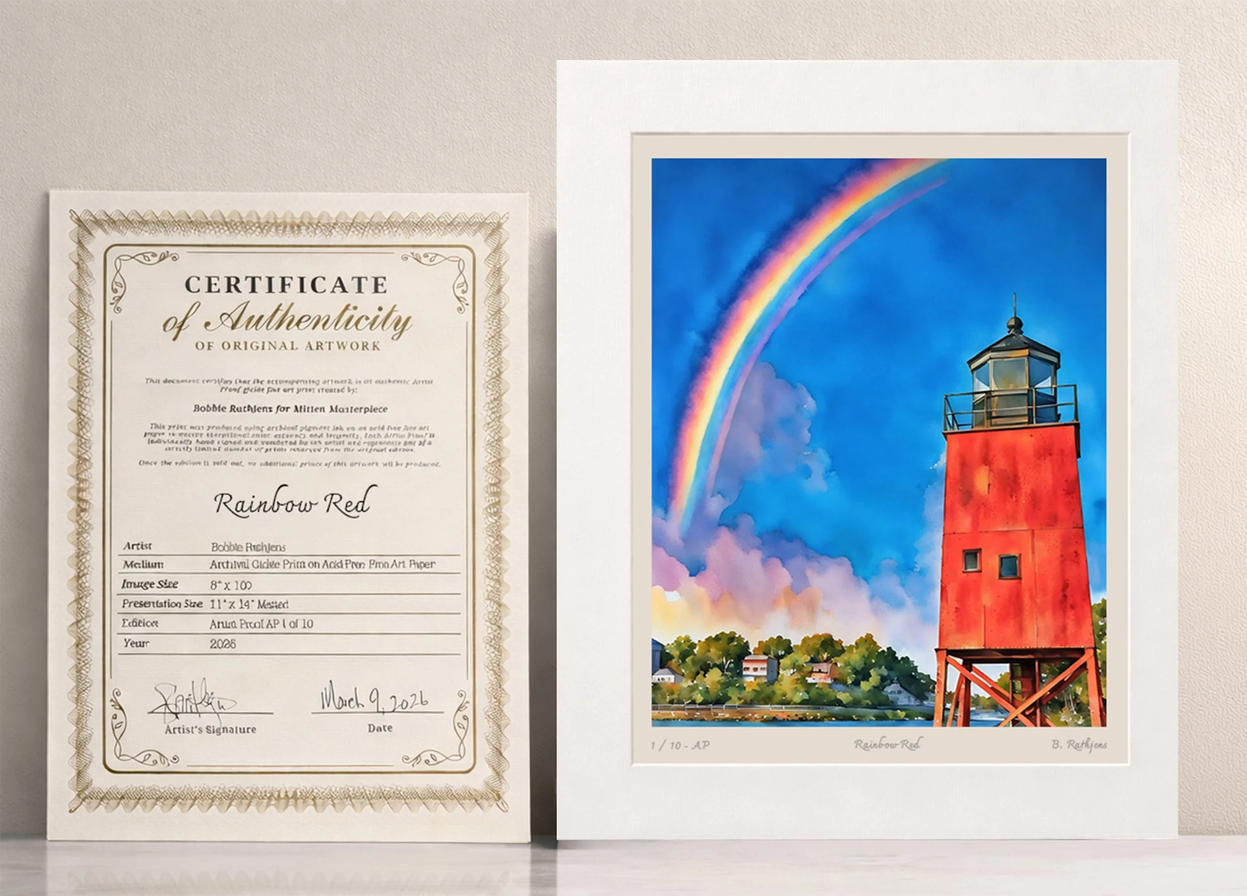 Rainbow Red – Limited Edition Giclée Fine Art Print