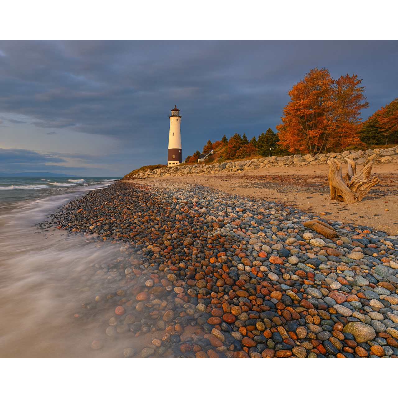 The Edge of Fall at Whitefish Point Paint-by-number kit